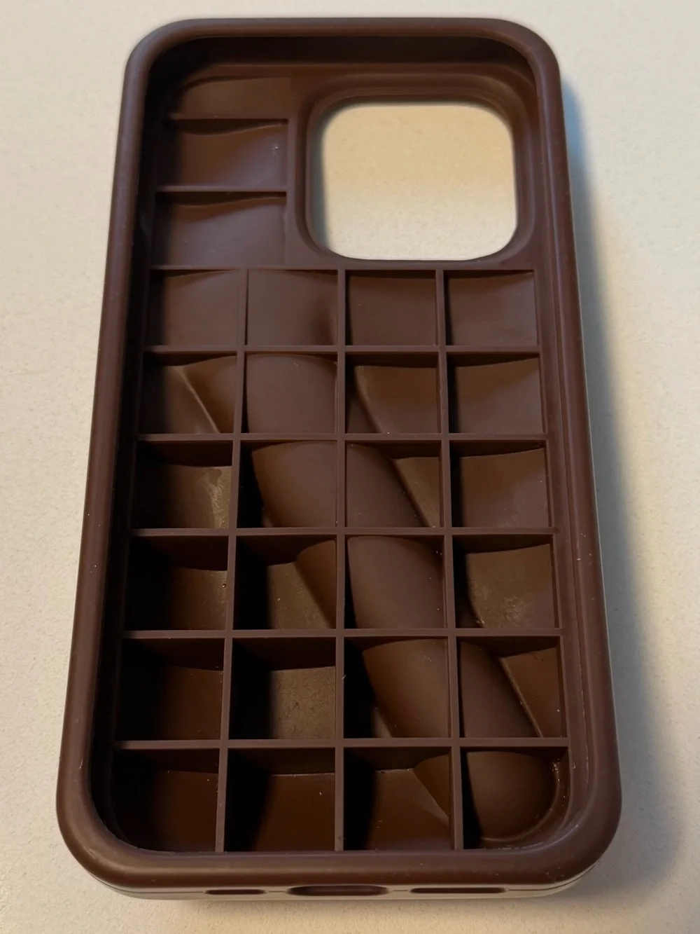 RHODE Silicone iPhone Case with Built-In Lip Tint Holder in Espresso